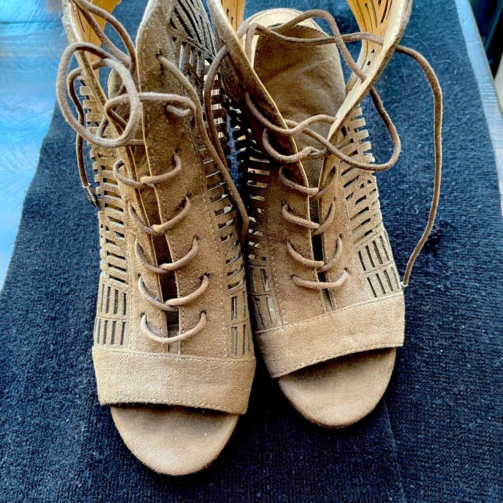 Sam Edelman peep toe booties